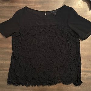Banana Republic black lace top